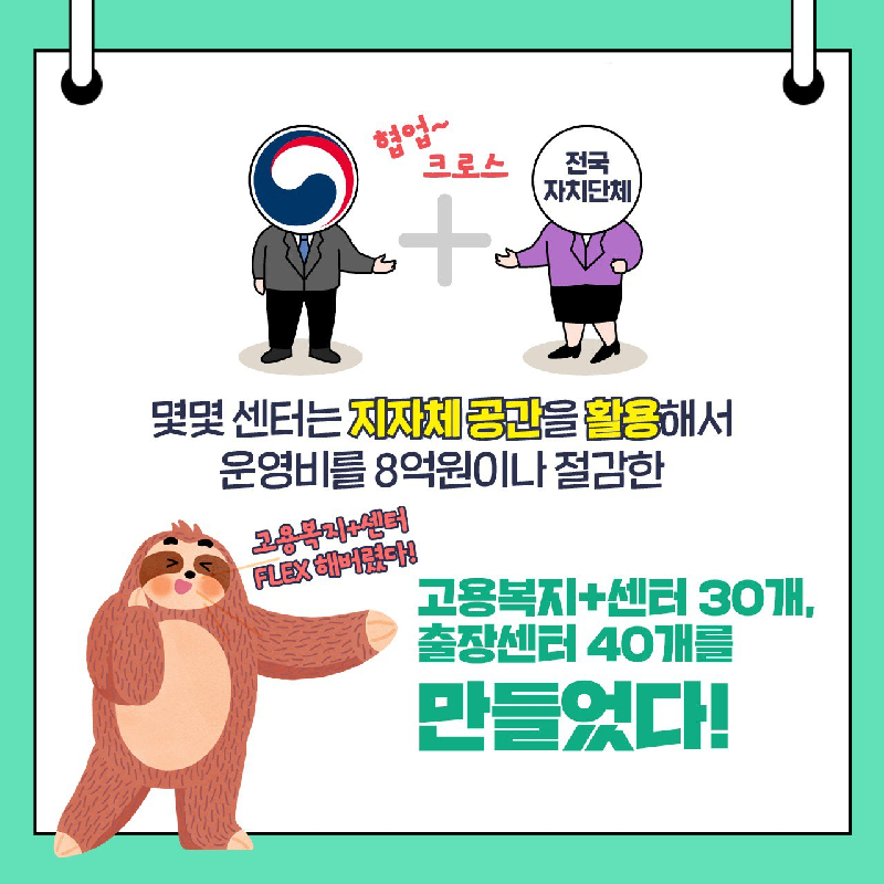 [카드뉴스] 2021 상반기 적극행정 우수사례 2편 - 더 가까운 고용센터 여기있다!3