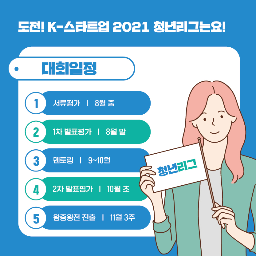 [공고] 도전! K-스타트업 2021 청년리그 참가자 모집 공고6