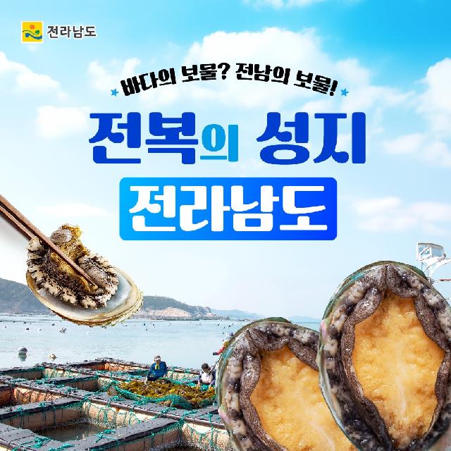 바다의 보물? 전남의 보물! 전복 생산량 압도적 1위 전라남도