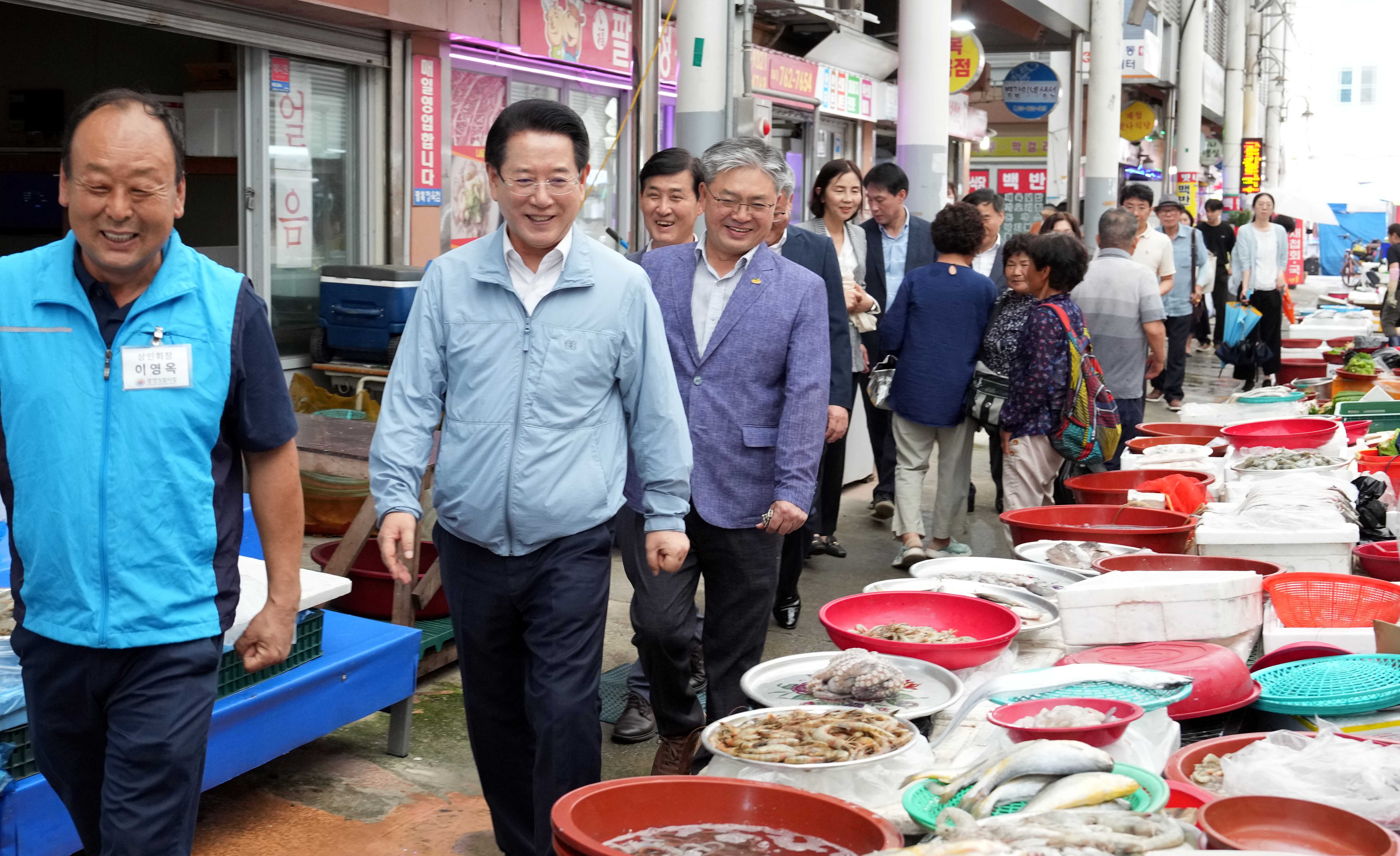 추석 명절 맞이 광양 전통시장 상인 격려4