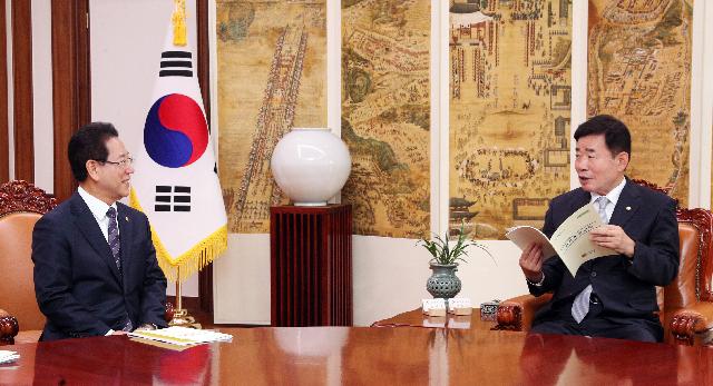 김진표 국회의장 면담
