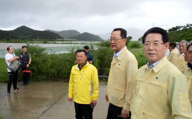 극한호우 해남 농경지 침수지역 현장 점검