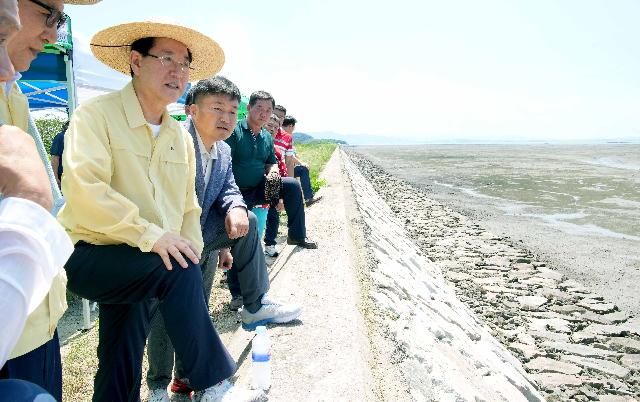 함평만 三郡(영광·함평·무안) 해안일주도로 개설 현장 점검