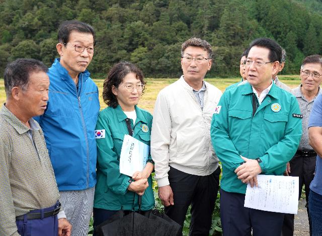 벼멸구 발생 및 호우피해 현장방문