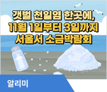 갯벌 천일염 한곳에, 11월 1일부터 3일까지 서울서 소금박람회